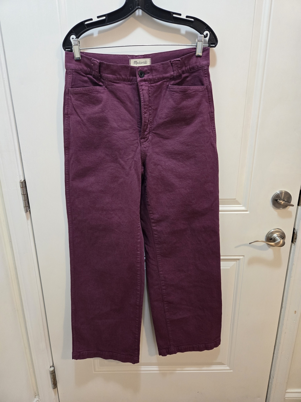 Madewell Wide-Leg Jeans in Deep Plum